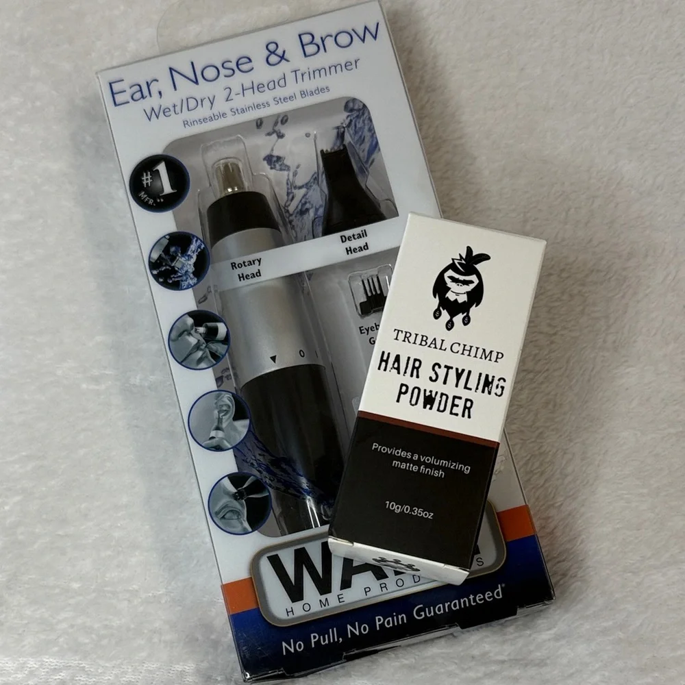 Bundle Wahl Dual-Head Trimmer & Hair styling powder